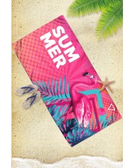 Pink Summer Hafif ve Kum Tutmayan Plaj Havlusu | Sporsuit