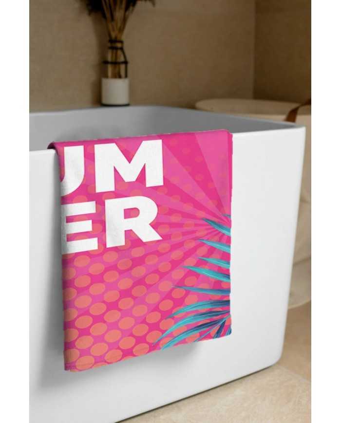 Pink Summer Hafif ve Kum Tutmayan Plaj Havlusu | Sporsuit