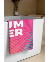 Pink Summer Hafif ve Kum Tutmayan Plaj Havlusu | Sporsuit