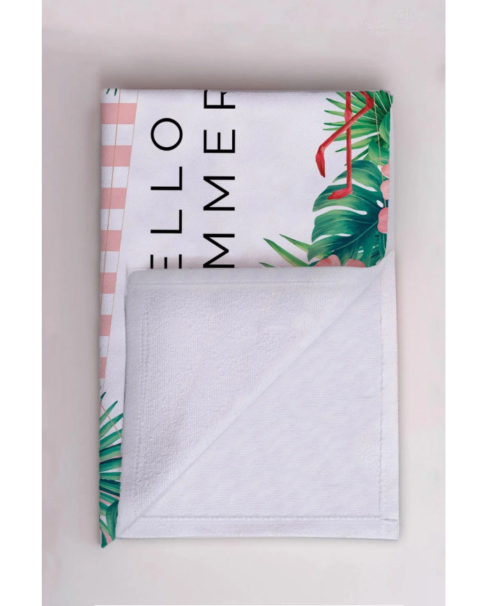 Hello Summer Flamingo Hafif ve Kum Tutmayan Plaj Havlusu | Sporsuit