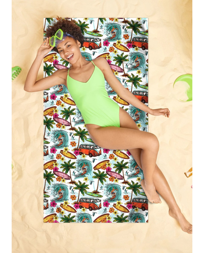 Asdep Hafif ve Kum Tutmayan Plaj Havlusu | Sporsuit