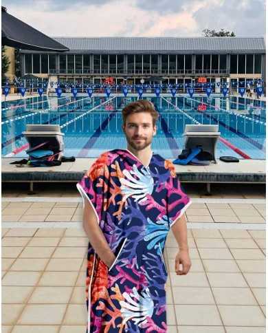 Unisex Havlu Panço - Hızlı Kuruyan Kapüşonlu Bornoz | Sporsuit