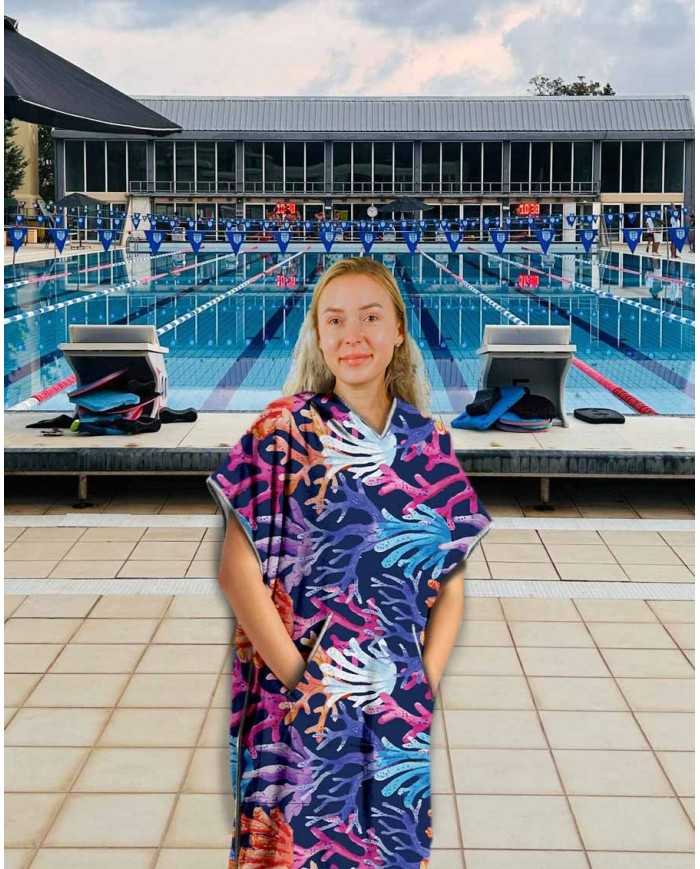 Unisex Havlu Panço - Hızlı Kuruyan Kapüşonlu Bornoz | Sporsuit