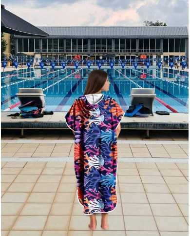 Unisex Havlu Panço - Hızlı Kuruyan Kapüşonlu Bornoz | Sporsuit