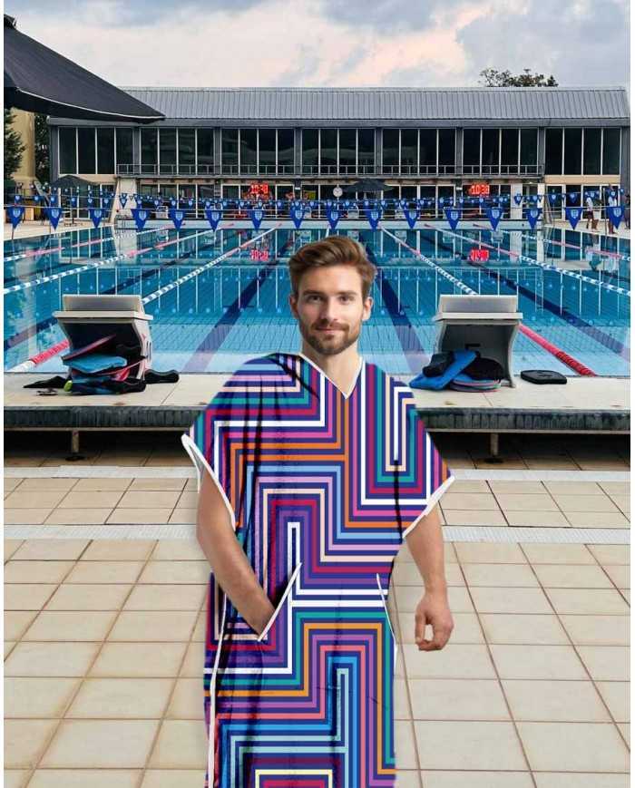 Unisex Havlu Panço - Hızlı Kuruyan Kapüşonlu Bornoz | Sporsuit