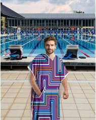 Unisex Havlu Panço - Hızlı Kuruyan Kapüşonlu Bornoz | Sporsuit