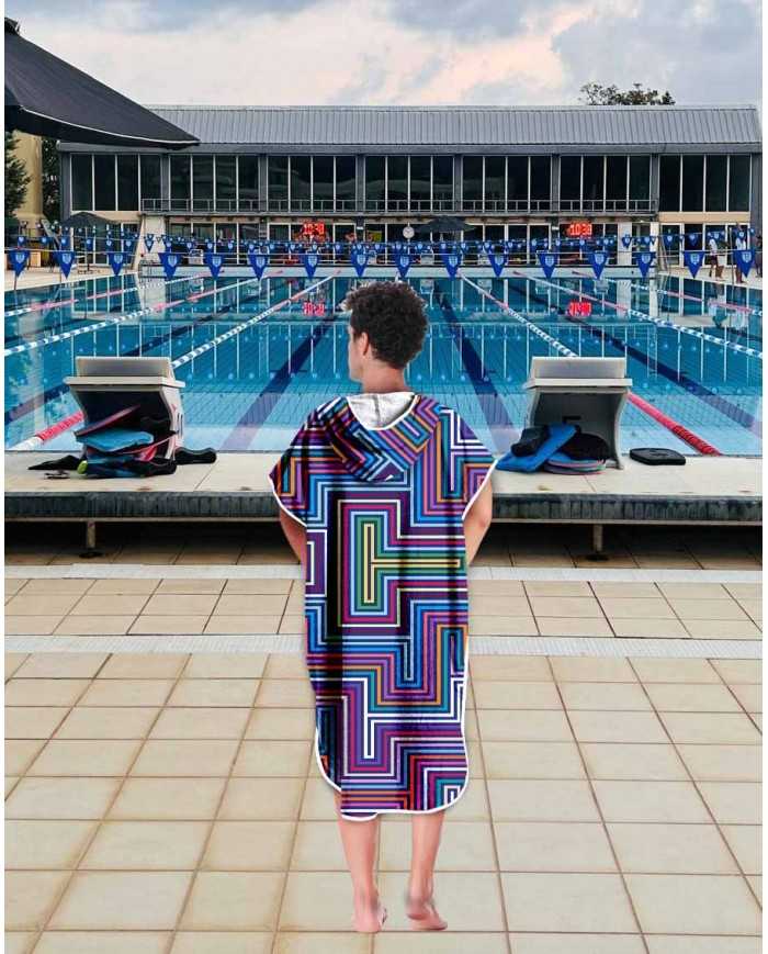 Unisex Havlu Panço - Hızlı Kuruyan Kapüşonlu Bornoz | Sporsuit