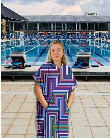 Unisex Havlu Panço - Hızlı Kuruyan Kapüşonlu Bornoz | Sporsuit