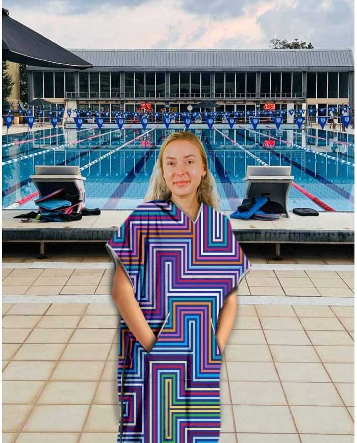 Unisex Havlu Panço - Hızlı Kuruyan Kapüşonlu Bornoz | Sporsuit