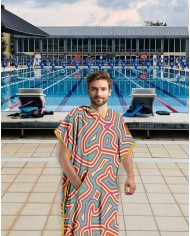 Unisex Havlu Panço - Hızlı Kuruyan Kapüşonlu Bornoz | Sporsuit