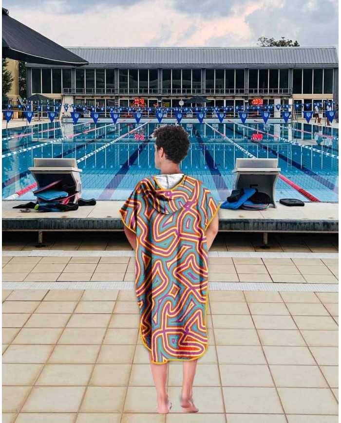 Unisex Havlu Panço - Hızlı Kuruyan Kapüşonlu Bornoz | Sporsuit