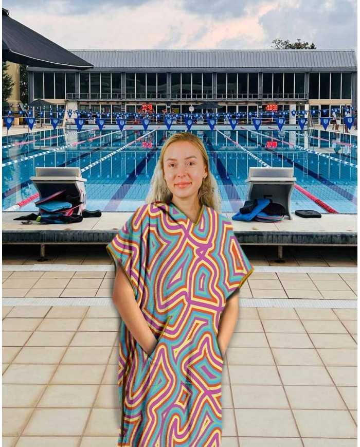 Unisex Havlu Panço - Hızlı Kuruyan Kapüşonlu Bornoz | Sporsuit