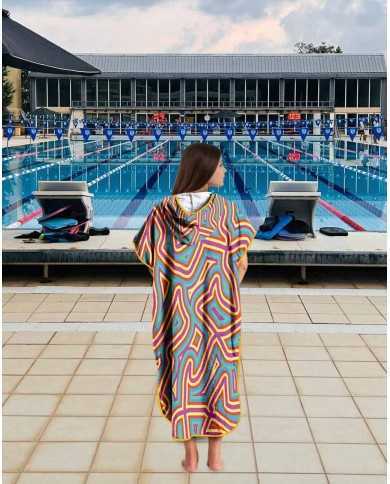 Unisex Havlu Panço - Hızlı Kuruyan Kapüşonlu Bornoz | Sporsuit