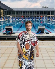 Unisex Havlu Panço - Hızlı Kuruyan Kapüşonlu Bornoz | Sporsuit