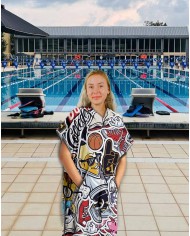 Unisex Havlu Panço - Hızlı Kuruyan Kapüşonlu Bornoz | Sporsuit