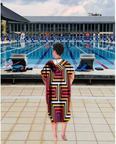 Unisex Havlu Panço - Hızlı Kuruyan Kapüşonlu Bornoz | Sporsuit