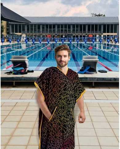 Unisex Havlu Panço - Hızlı Kuruyan Kapüşonlu Bornoz | Sporsuit