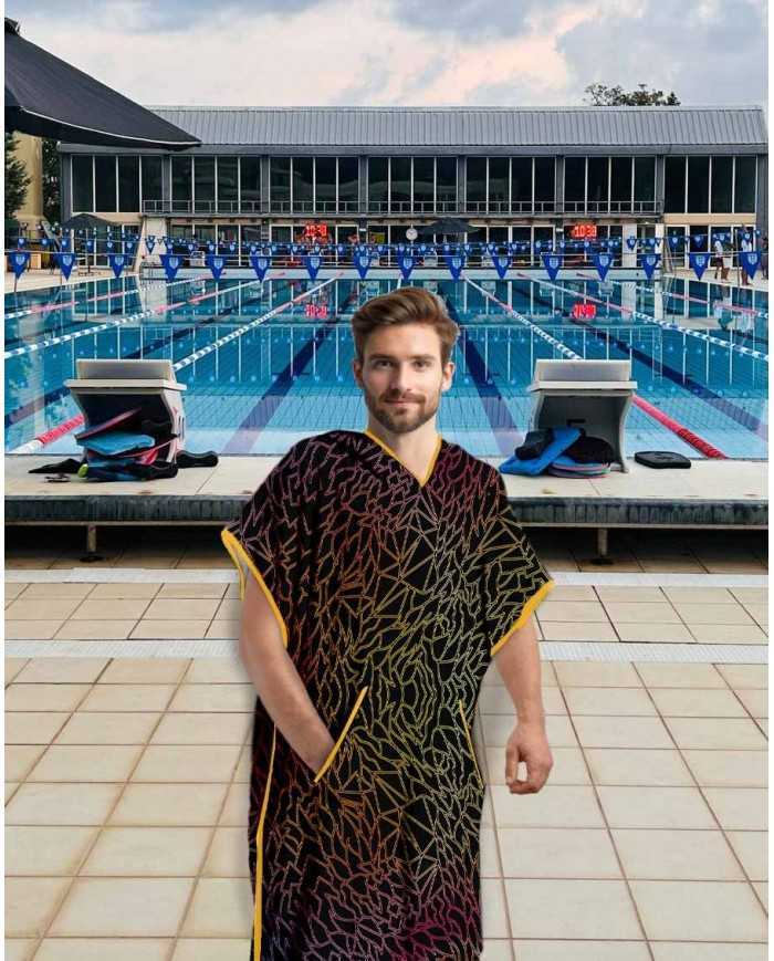 Unisex Havlu Panço - Hızlı Kuruyan Kapüşonlu Bornoz | Sporsuit