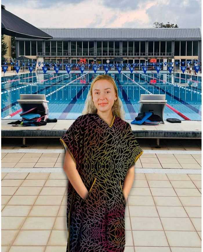 Unisex Havlu Panço - Hızlı Kuruyan Kapüşonlu Bornoz | Sporsuit