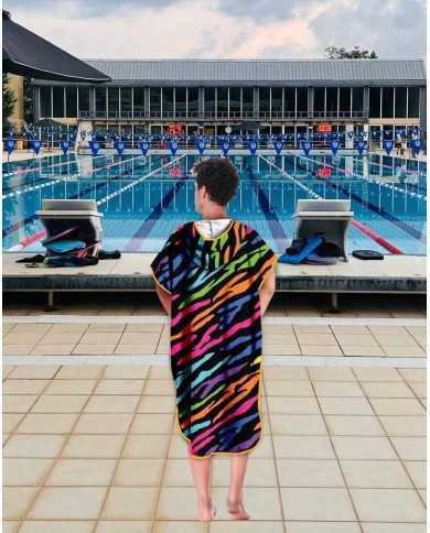 Unisex Havlu Panço - Hızlı Kuruyan Kapüşonlu Bornoz | Sporsuit