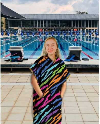 Unisex Havlu Panço - Hızlı Kuruyan Kapüşonlu Bornoz | Sporsuit