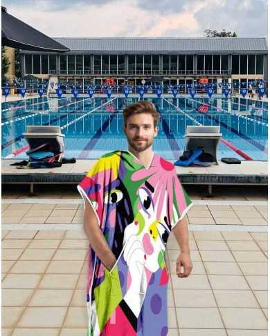 Unisex Havlu Panço - Hızlı Kuruyan Kapüşonlu Bornoz | Sporsuit