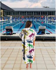 Unisex Havlu Panço - Hızlı Kuruyan Kapüşonlu Bornoz | Sporsuit