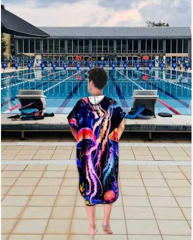 Unisex Havlu Panço - Hızlı Kuruyan Kapüşonlu Bornoz | Sporsuit