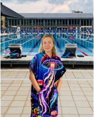 Unisex Havlu Panço - Hızlı Kuruyan Kapüşonlu Bornoz | Sporsuit