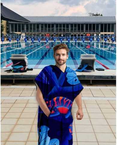 Unisex Havlu Panço - Hızlı Kuruyan Kapüşonlu Bornoz | Sporsuit