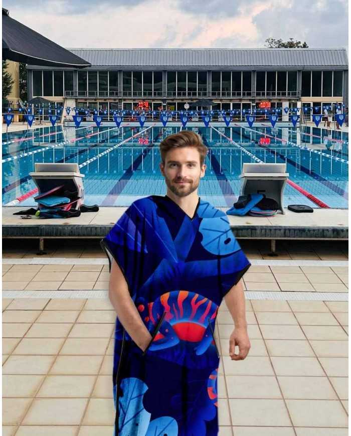 Unisex Havlu Panço - Hızlı Kuruyan Kapüşonlu Bornoz | Sporsuit