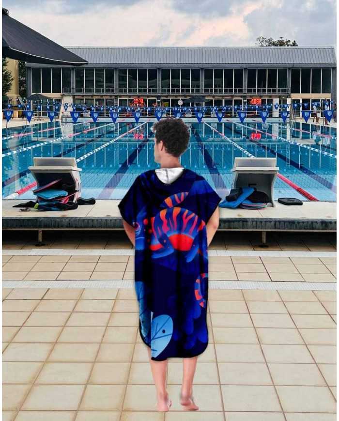 Unisex Havlu Panço - Hızlı Kuruyan Kapüşonlu Bornoz | Sporsuit