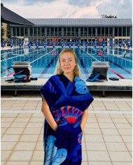 Unisex Havlu Panço - Hızlı Kuruyan Kapüşonlu Bornoz | Sporsuit