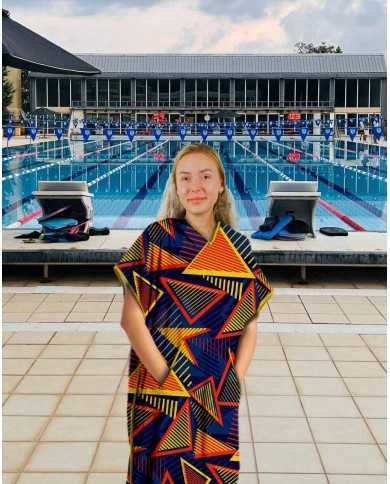 Unisex Havlu Panço - Hızlı Kuruyan Kapüşonlu Bornoz | Sporsuit