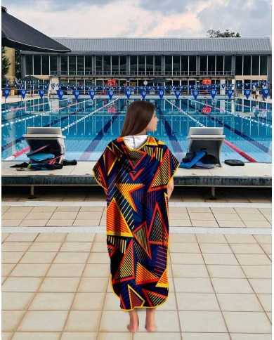 Unisex Havlu Panço - Hızlı Kuruyan Kapüşonlu Bornoz | Sporsuit