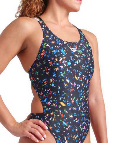 Arena W Confetti Swimsuit Swim Tech Multi Kadın Antrenman Mayosu