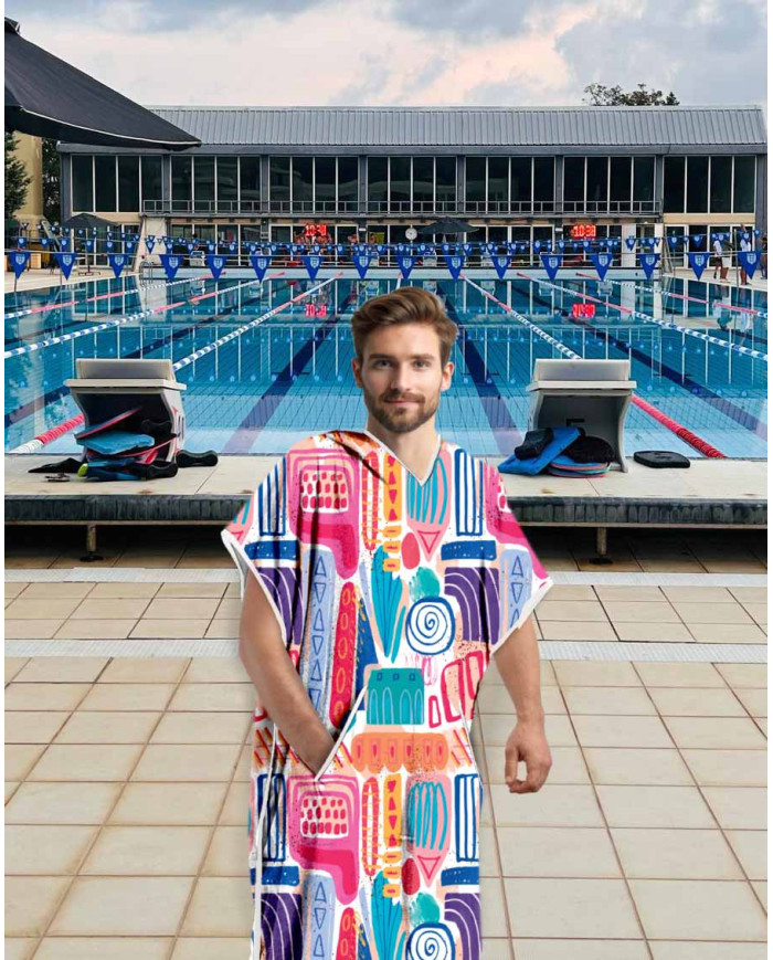 Unisex Havlu Panço - Hızlı Kuruyan Kapüşonlu Bornoz | Sporsuit