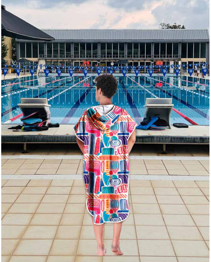 Unisex Havlu Panço - Hızlı Kuruyan Kapüşonlu Bornoz | Sporsuit