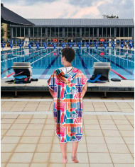 Unisex Havlu Panço - Hızlı Kuruyan Kapüşonlu Bornoz | Sporsuit