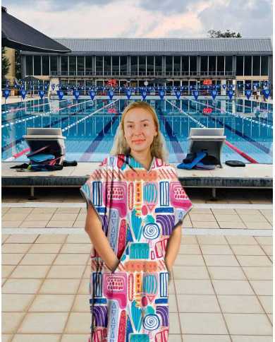 Unisex Havlu Panço - Hızlı Kuruyan Kapüşonlu Bornoz | Sporsuit