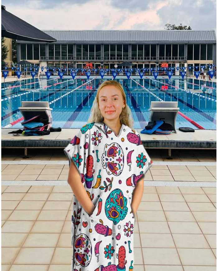 Unisex Havlu Panço - Hızlı Kuruyan Kapüşonlu Bornoz | Sporsuit