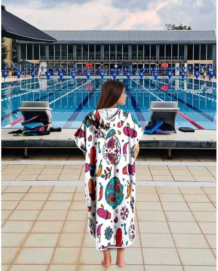 Unisex Havlu Panço - Hızlı Kuruyan Kapüşonlu Bornoz | Sporsuit