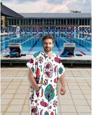 Unisex Havlu Panço - Hızlı Kuruyan Kapüşonlu Bornoz | Sporsuit