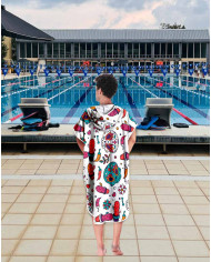 Unisex Havlu Panço - Hızlı Kuruyan Kapüşonlu Bornoz | Sporsuit