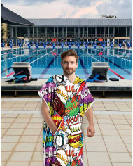 Unisex Havlu Panço - Hızlı Kuruyan Kapüşonlu Bornoz | Sporsuit