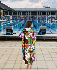 Unisex Havlu Panço - Hızlı Kuruyan Kapüşonlu Bornoz | Sporsuit