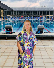 Unisex Havlu Panço - Hızlı Kuruyan Kapüşonlu Bornoz | Sporsuit