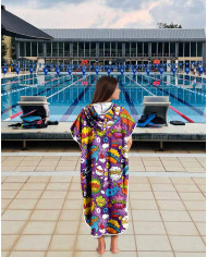 Unisex Havlu Panço - Hızlı Kuruyan Kapüşonlu Bornoz | Sporsuit