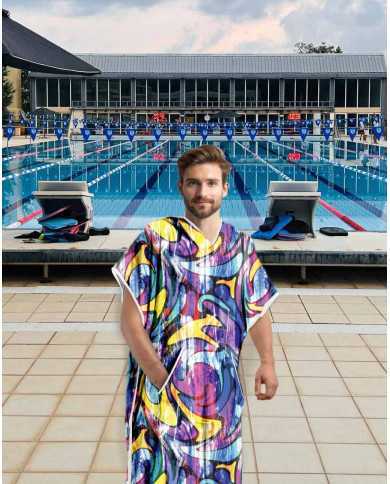 Unisex Havlu Panço - Hızlı Kuruyan Kapüşonlu Bornoz | Sporsuit