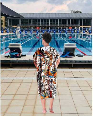 Unisex Havlu Panço - Hızlı Kuruyan Kapüşonlu Bornoz | Sporsuit